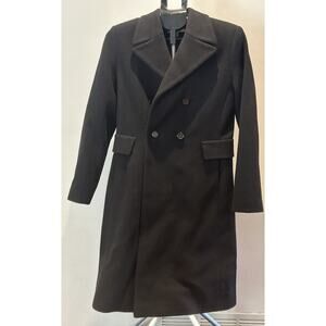 Murano 100% Wool Black Long Coat Women's size 4